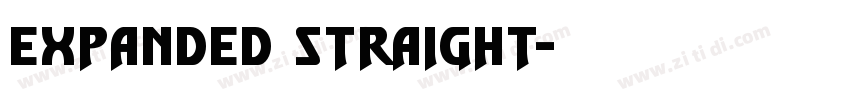 expanded straight字体转换